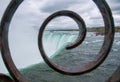 Spiral framing waterfall in Niagara Falls, Canada