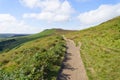 Cloudy day on the path to Higger Tor in Derbyshire