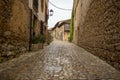 Streets typical of old world heritage village of Santillana del Mar, Spain