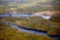 A small river in the forest on Valdai