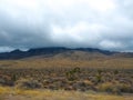 Cloudy desert rain death valley Royalty Free Stock Photo