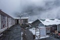 A cloudy evening at base camp at the Thorong La pass on 6 April