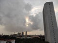 Cloudy evening view RBI monument mumbai peace sight seeing