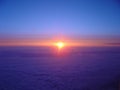 Cloudy Flying Sunrise Royalty Free Stock Photo