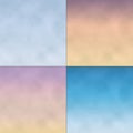 Cloudy gradient sky backgrounds
