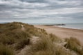 Cloudy Hengistbury head Royalty Free Stock Photo