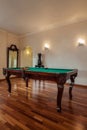 Cloudy home - billiard in living room Royalty Free Stock Photo