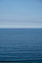 Cloudy horizon and Fog over the sea waves, natural background Royalty Free Stock Photo