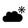 Cloudy Isolated Vector icon which can easily modify or edit