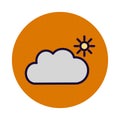 Cloudy Isolated Vector icon which can easily modify or edit