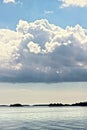 Cloudy lake Royalty Free Stock Photo