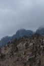 Cloudy Landscape Scene at Seoraksan National Park, South Korea