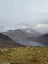 Cloudy moody lake overcast wallpaper scenic