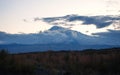 cloudy morning view ofthe Ararat peak in Armenia Royalty Free Stock Photo