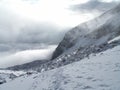 Cloudy Mount Chachani Landscape