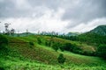 Cloudy Mountain and Green Valley, Thekkady Royalty Free Stock Photo