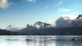 Cloudy mountain in khaosok Royalty Free Stock Photo