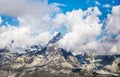 Cloudy mountain landscape with the Matterhorn peak, Switzerland Royalty Free Stock Photo