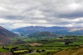 Cloudy-mountain landscape. Queenstown areas. South Island, New Zealand Royalty Free Stock Photo