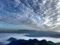 Cloudy and Mountain view Royalty Free Stock Photo