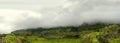 Cloudy mountains of flores, acores islands