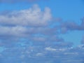 Cloudy moving in the sky. firmament is blue background