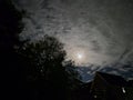 A Cloudy Night Sky Over A Suburban Housing Estate Royalty Free Stock Photo