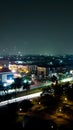 Cloudy night view at jakarta Royalty Free Stock Photo