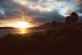 Cloudy Pismo Beach Sunset