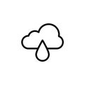 Cloudy, Rain sign icon. Element of weather sign for mobile concept and web apps icon. Thin line icon for website design and