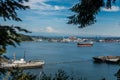 Cloudy Rainier And Port Royalty Free Stock Photo