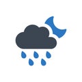 Cloudy rainy icon