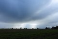 Cloudy rainy sky, Lithuania