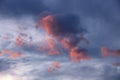 Cloudy and red sky at susnet, background Royalty Free Stock Photo