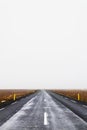 Cloudy road in iceland