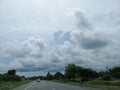 cloudy road thailand