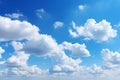 Cloudy serenity blue sky background with gentle and wispy clouds