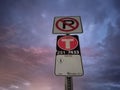 Cloudy and sign