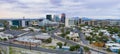 Cloudy Skies Aerial Perspective Downtown City Skyline Tucson Arizona Royalty Free Stock Photo