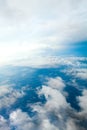 Cloudy Skies Aerial View Royalty Free Stock Photo