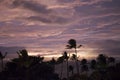 Cloudy Sunset Waiting for Storm in Tropical Maui Hawaii Royalty Free Stock Photo