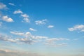 Cloudy sky. The airspace. Clouds in the blue sky. Environment