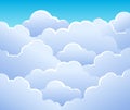 Cloudy sky background 3 Royalty Free Stock Photo