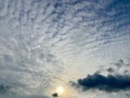 cloudy sky with beautiful patterns Royalty Free Stock Photo