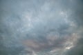 Cloudy sky in evening