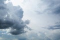 Cloudy sky with heavy gray clouds. The storm is coming Royalty Free Stock Photo