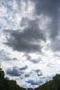 Cloudy sky, heralding rain. Royalty Free Stock Photo