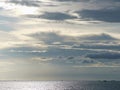 Cloudy sky and ocean Royalty Free Stock Photo