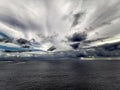 Cloudy sky and ocean view @ Mystery Island, Vanuatu Royalty Free Stock Photo