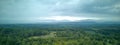 cloudy sky over catskill mountain peaks in upstate new york Royalty Free Stock Photo